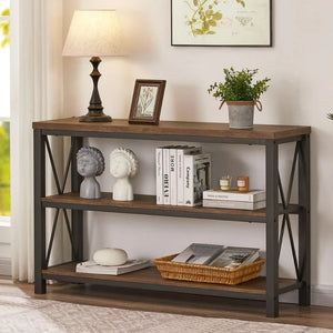 3 Tier Wood Shelves table