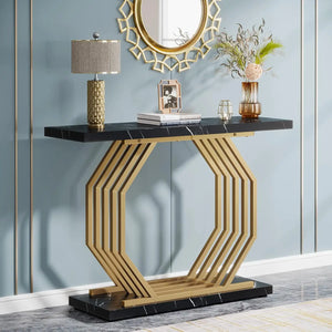 Faux Marble Entryway Table
