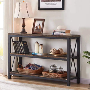 3 Tier Wood Shelves table