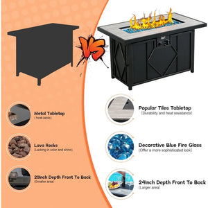 Outside Gas Fire Pit Table