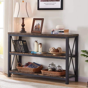 3 Tier Wood Shelves table