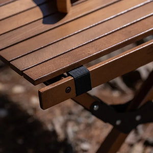 Roll up camping table